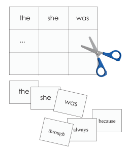 Custom Sight Word Flashcards