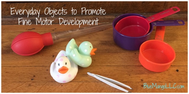 Improve fine motor and handwriting skills with everyday household objects