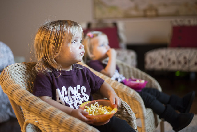 popcorn and tv