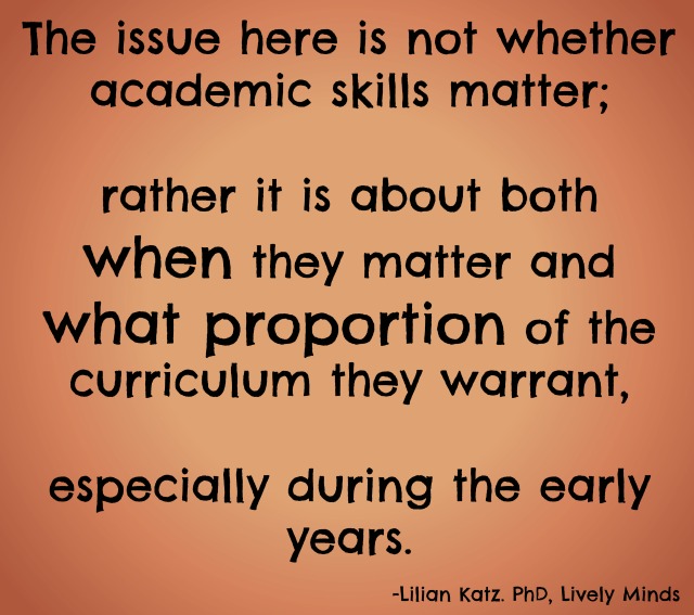 Academics in early childhood education