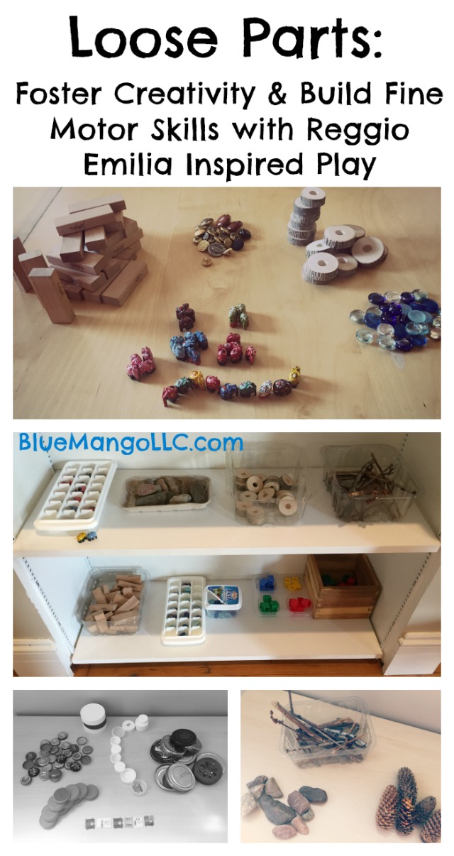 Loose Parts: Foster Creativity & Build Fine Motor Skills with Reggio Emilia Inspired Play (BlueMangoLLC.com)