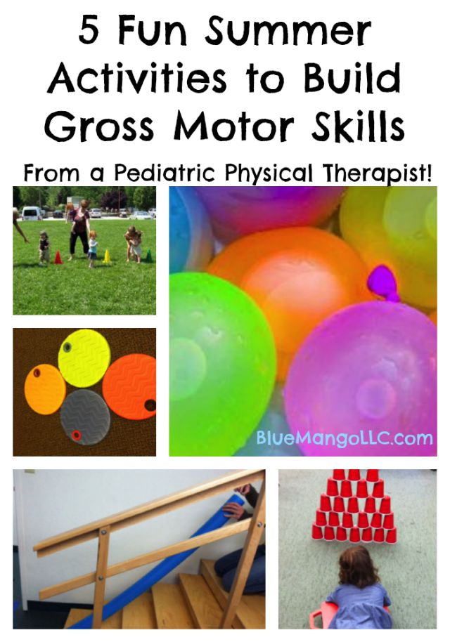 5 Fun Summer Activities to Build Gross Motor Skills (from a pediatric physical therapist!)